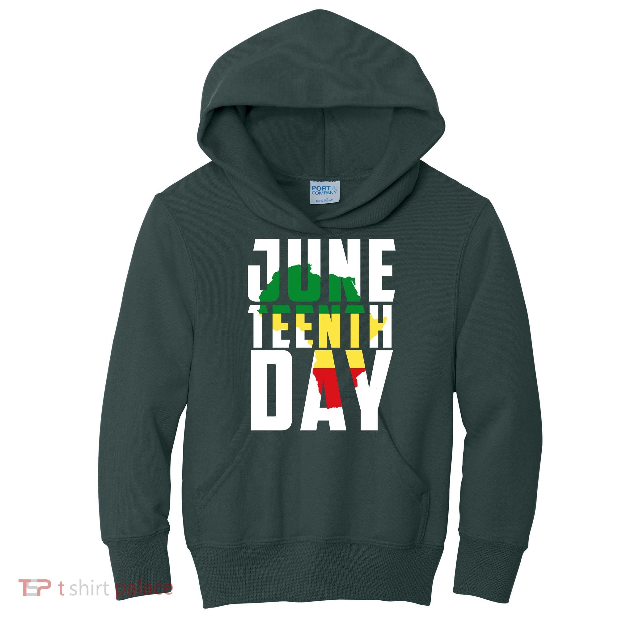 Juneteenth Day Map Kids Hoodie