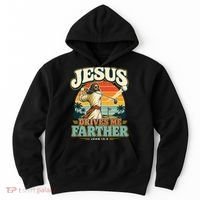Jesus Drives Me Farther Golf Christian Golfer Hoodie thumb 0