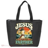 Jesus Drives Me Farther Golf Christian Golfer Tote Bag thumb 0