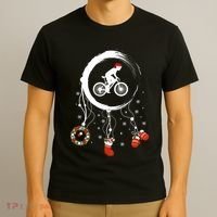 Joy Dreamcatcher Merry Christmas Road Bike Racing Bicycle T-Shirt thumb 3