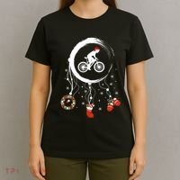 Joy Dreamcatcher Merry Christmas Road Bike Racing Bicycle T-Shirt thumb 4