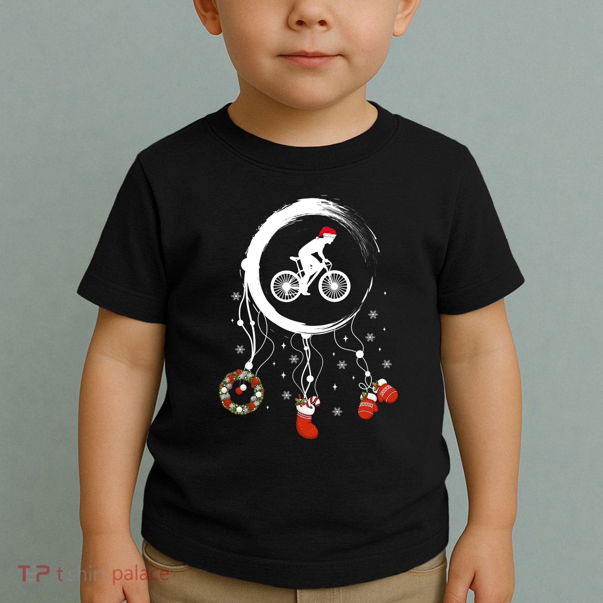 Joy Dreamcatcher Merry Christmas Road Bike Racing Bicycle Toddler T-Shirt