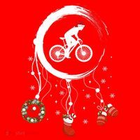 Joy Dreamcatcher Merry Christmas Road Bike Racing Bicycle Santa Hat thumb 1