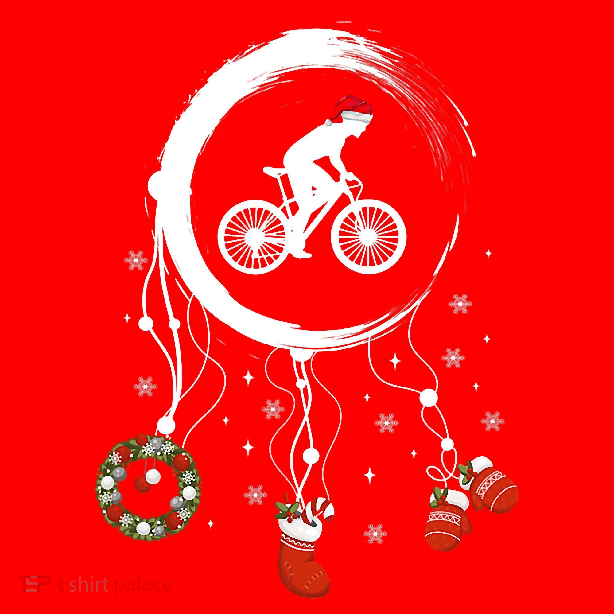 Joy Dreamcatcher Merry Christmas Road Bike Racing Bicycle Santa Hat