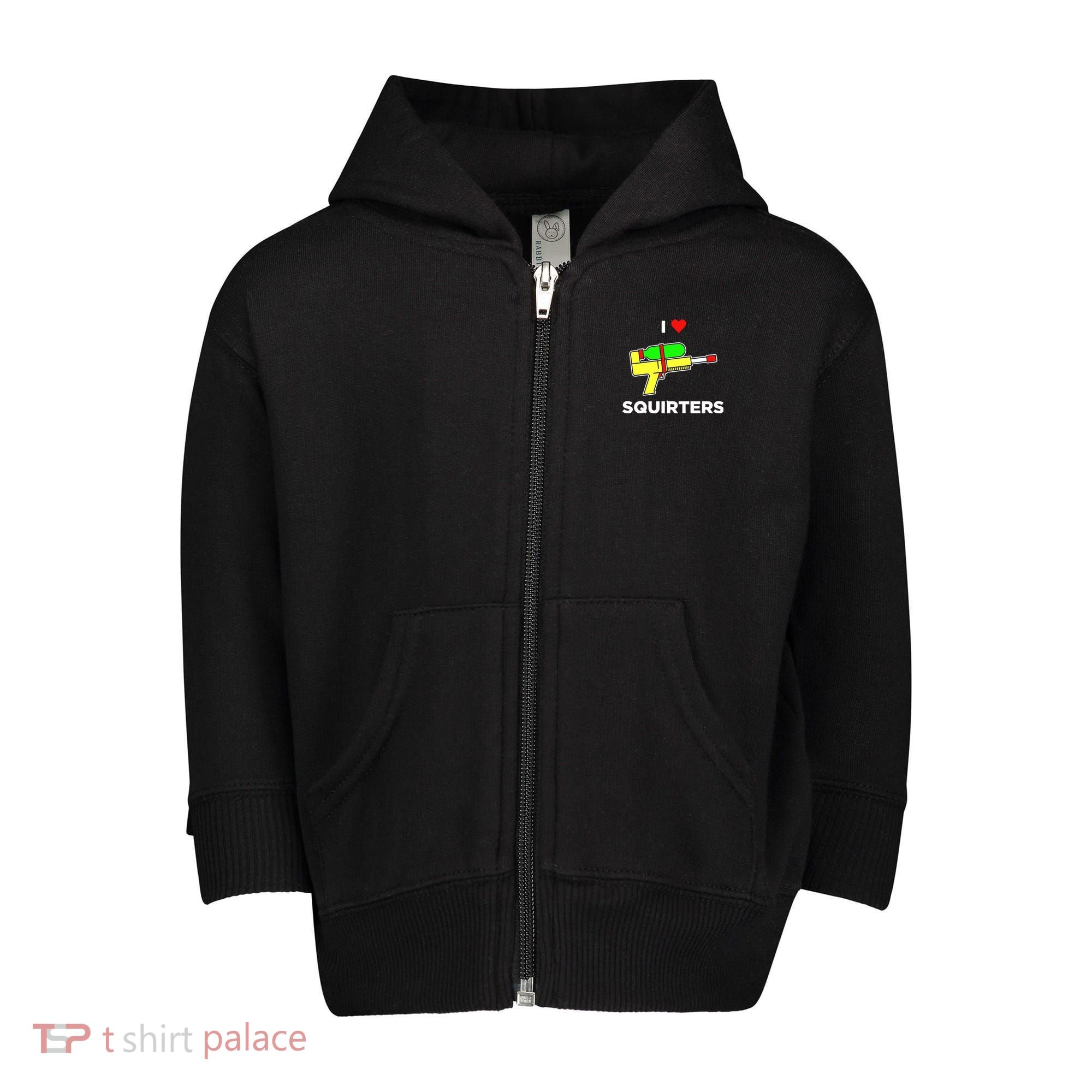 I Love Squirters Toddler Zip Fleece Hoodie