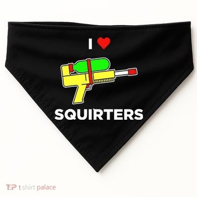 I Love Squirters USA-Made Doggie Bandana