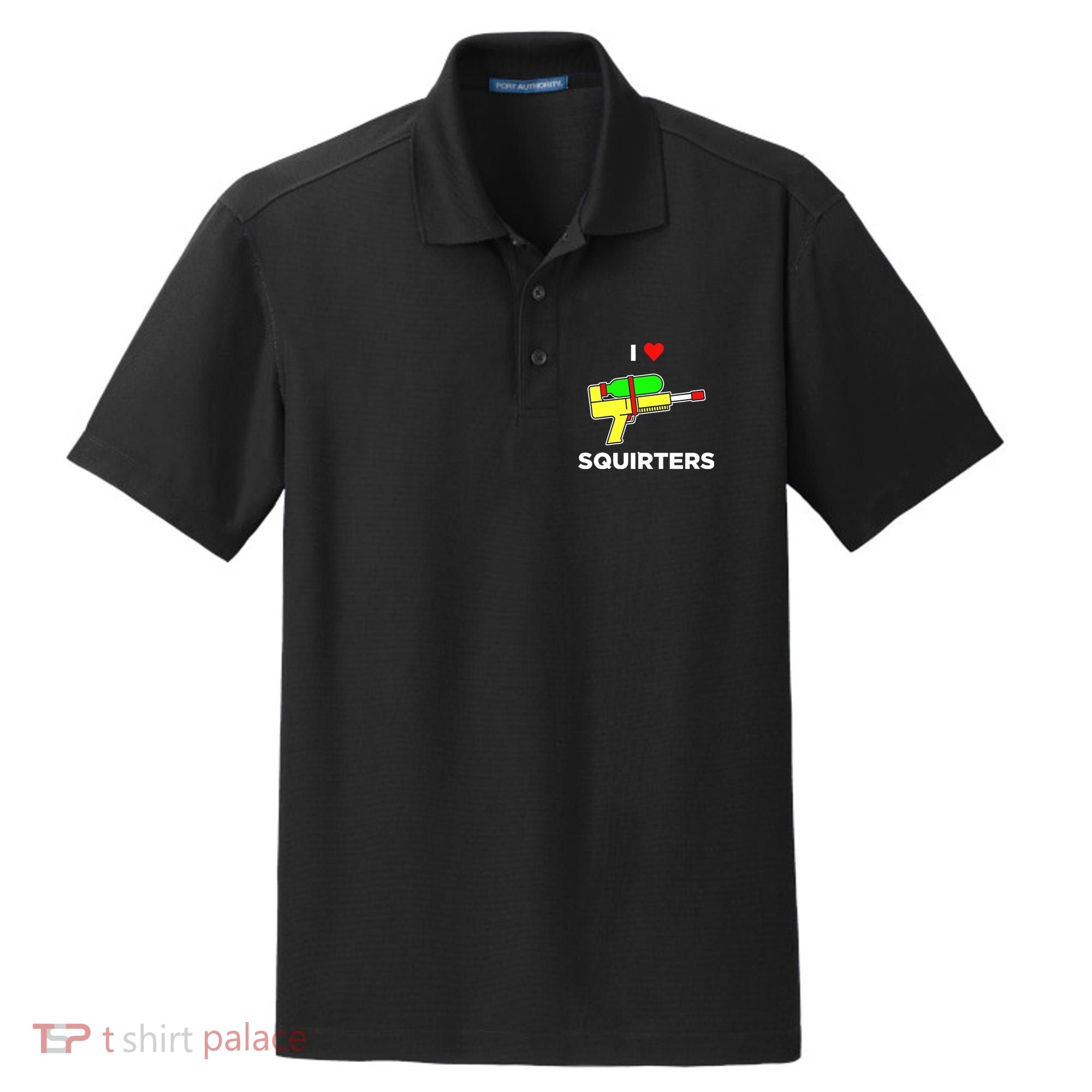 I Love Squirters Dry Zone Grid Polo