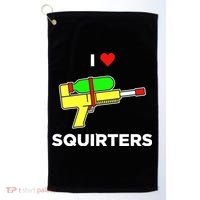I Love Squirters Golf Towel thumb 0