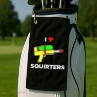 I Love Squirters Golf Towel thumb 2