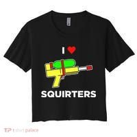 I Love Squirters Women's Crop Top Tee thumb 0