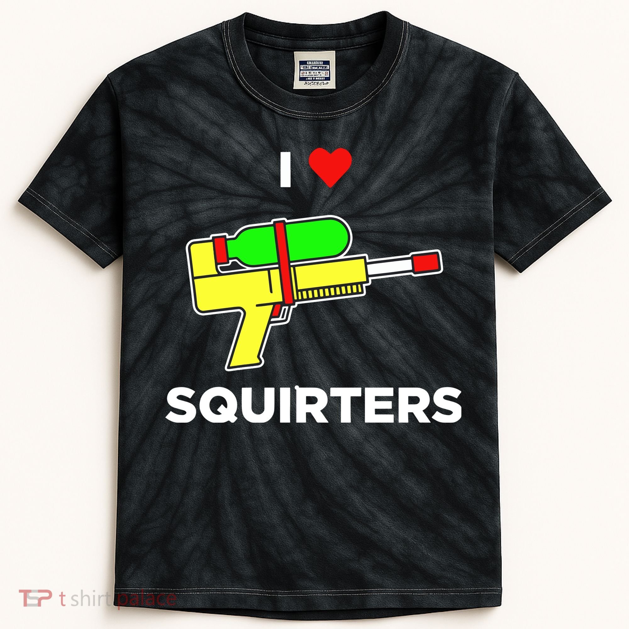 I Love Squirters Kids Tie-Dye T-Shirt