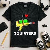 I Love Squirters Kids Tie-Dye T-Shirt thumb 2