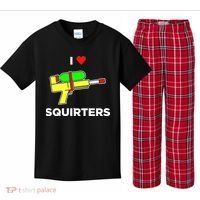 I Love Squirters Kids Plaid Pajama Set thumb 0