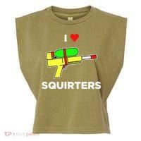 I Love Squirters Garment-Dyed Women's Muscle Tee thumb 0