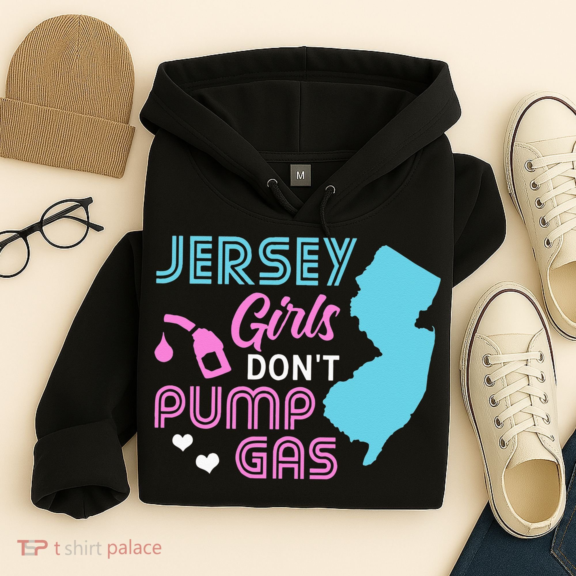 Jersey Dont Pump Gas State Outline Hoodie
