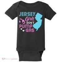 Jersey Dont Pump Gas State Outline Baby Bodysuit thumb 0