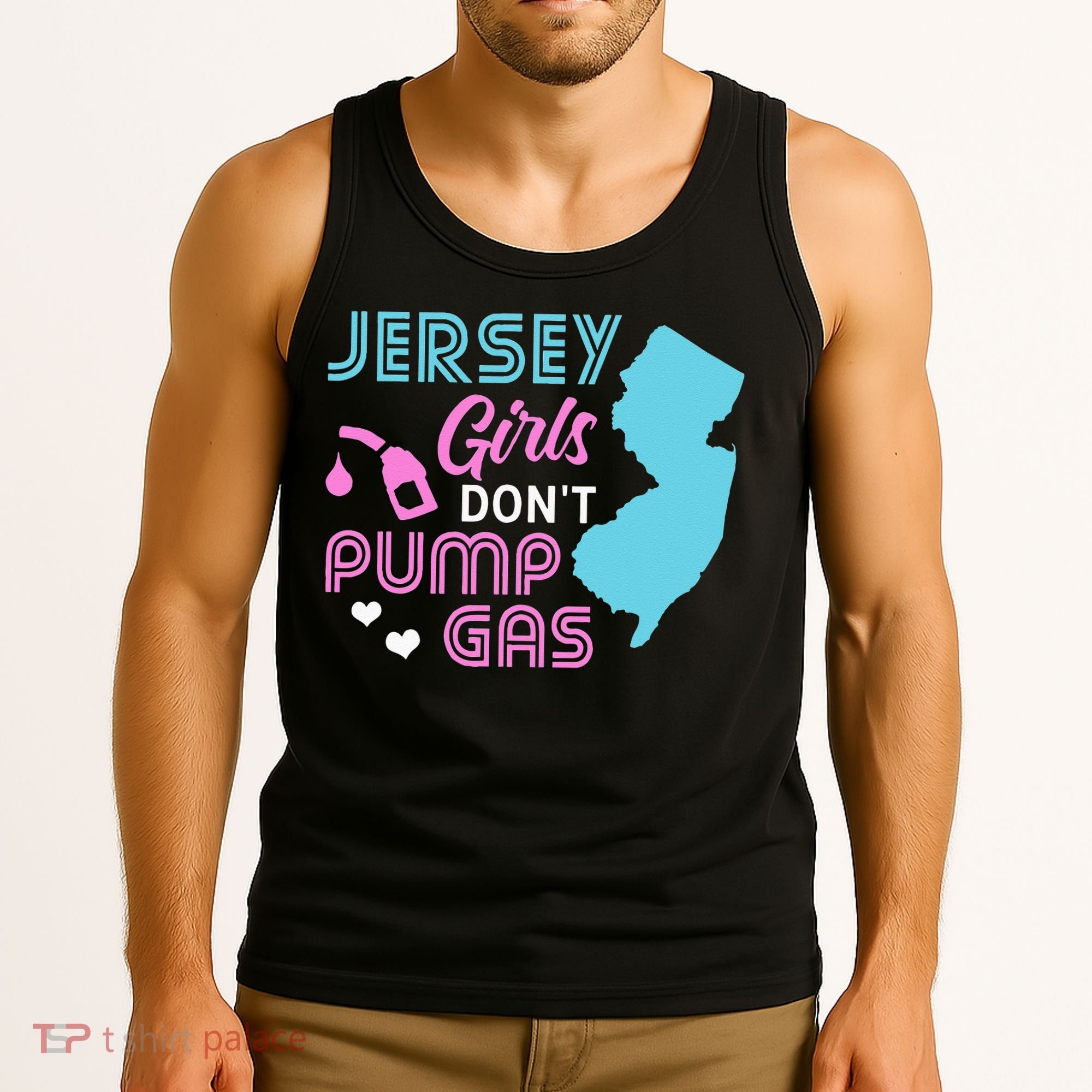 Jersey Dont Pump Gas State Outline Tank Top