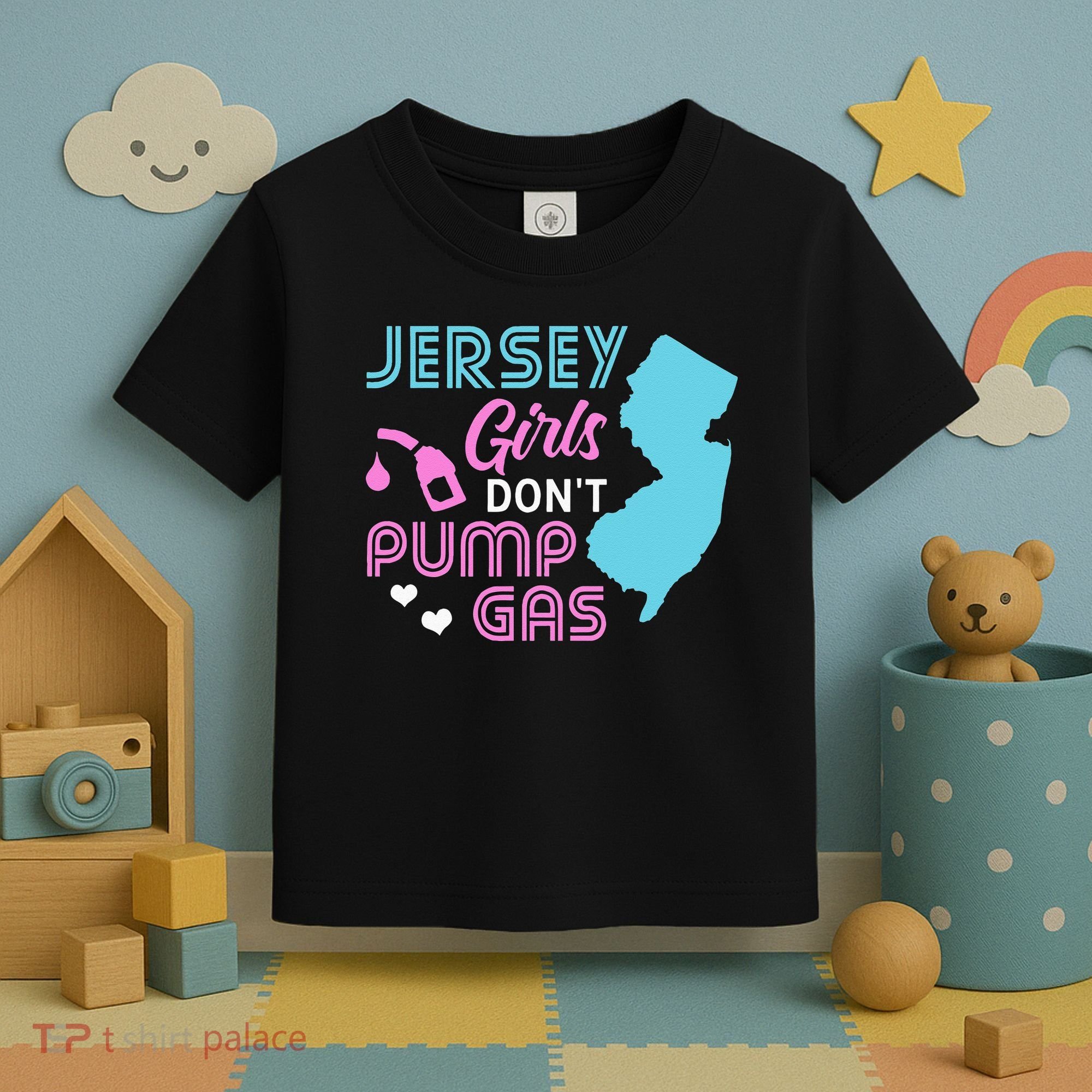Jersey Dont Pump Gas State Outline Toddler T-Shirt
