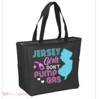 Jersey Dont Pump Gas State Outline Tote Bag thumb 2