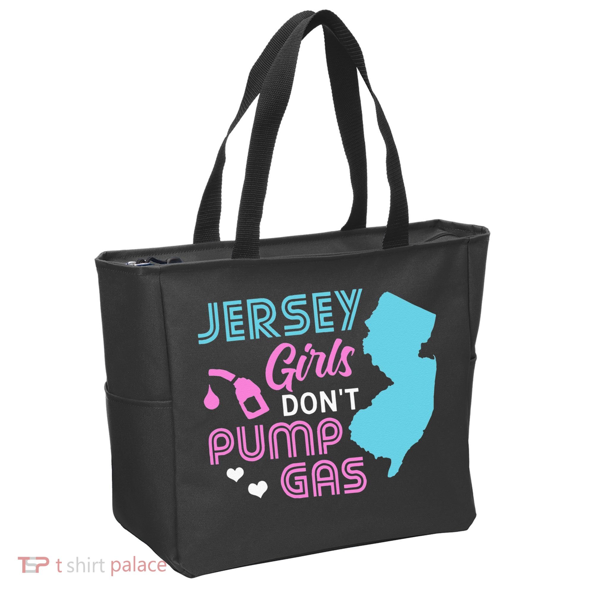 Jersey Dont Pump Gas State Outline Tote Bag