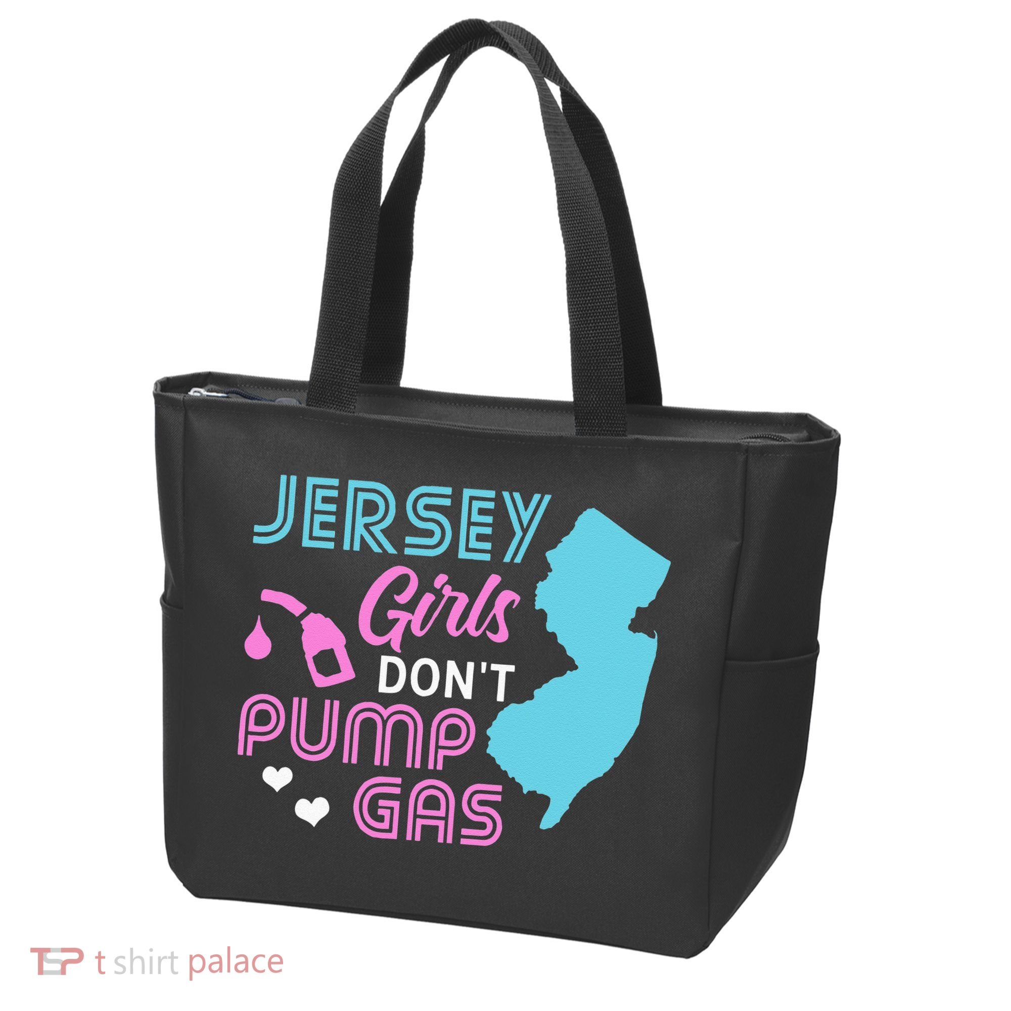 Jersey Dont Pump Gas State Outline Tote Bag