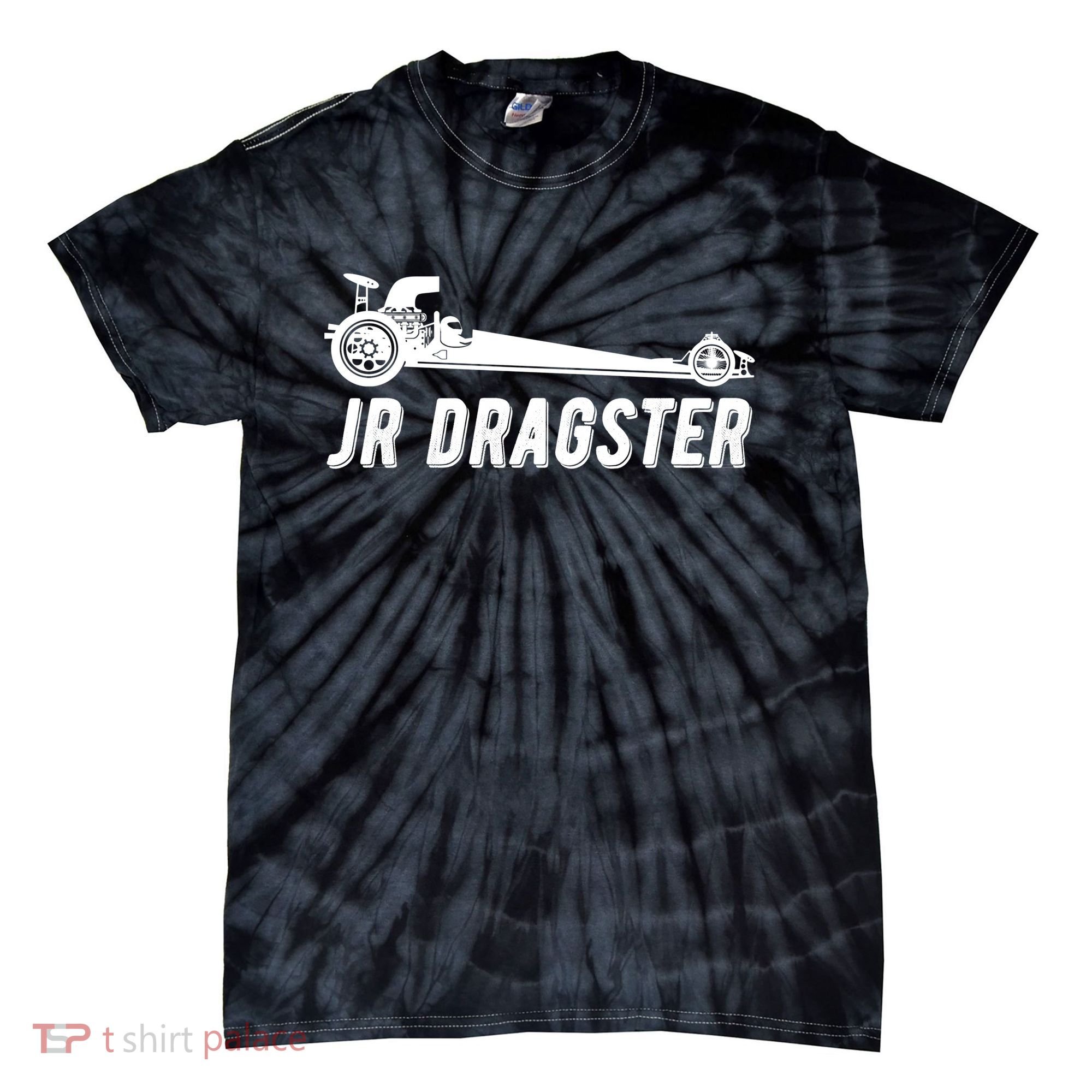 Jr Dragster Racing Car Driving Racer Drag Racing Gift Tie-Dye T-Shirt