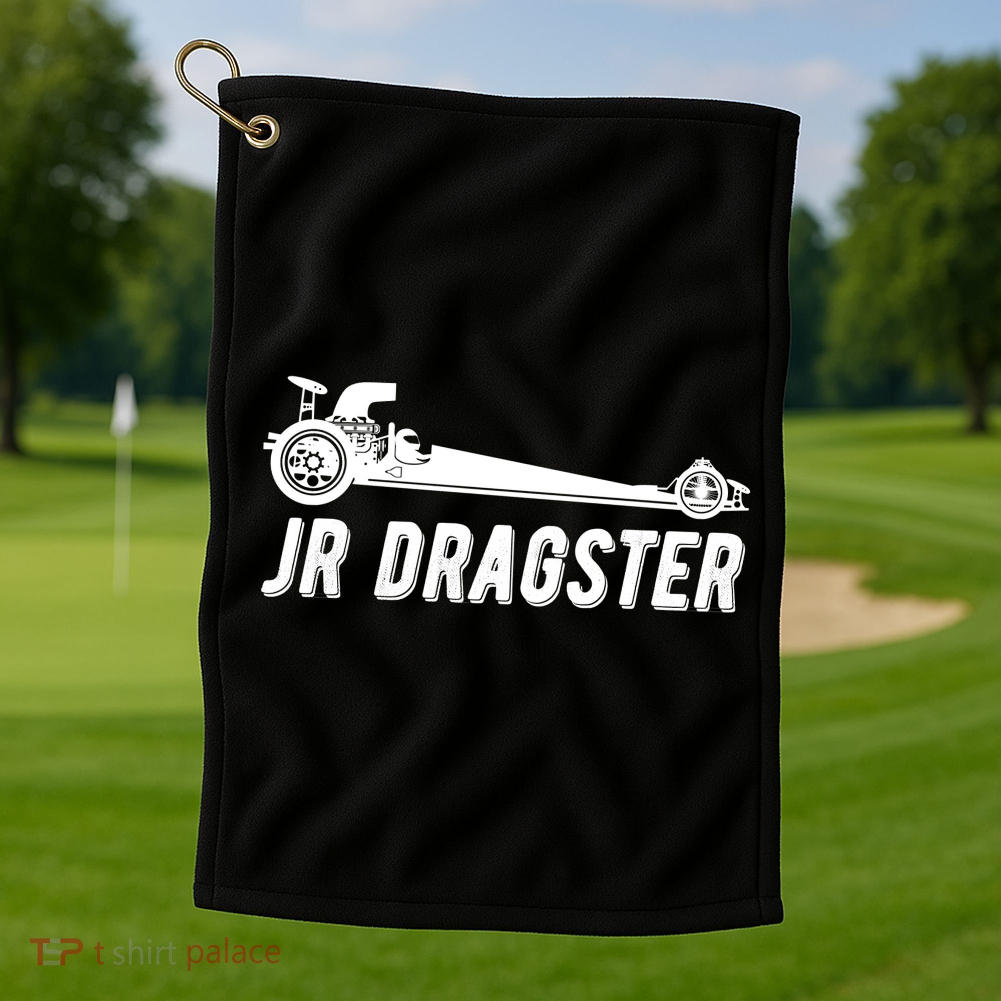 Jr Dragster Racing Car Driving Racer Drag Racing Gift Golf Towel