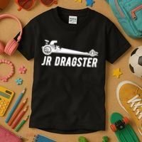 Jr Dragster Racing Car Driving Racer Drag Racing Gift Kids T-Shirt thumb 3