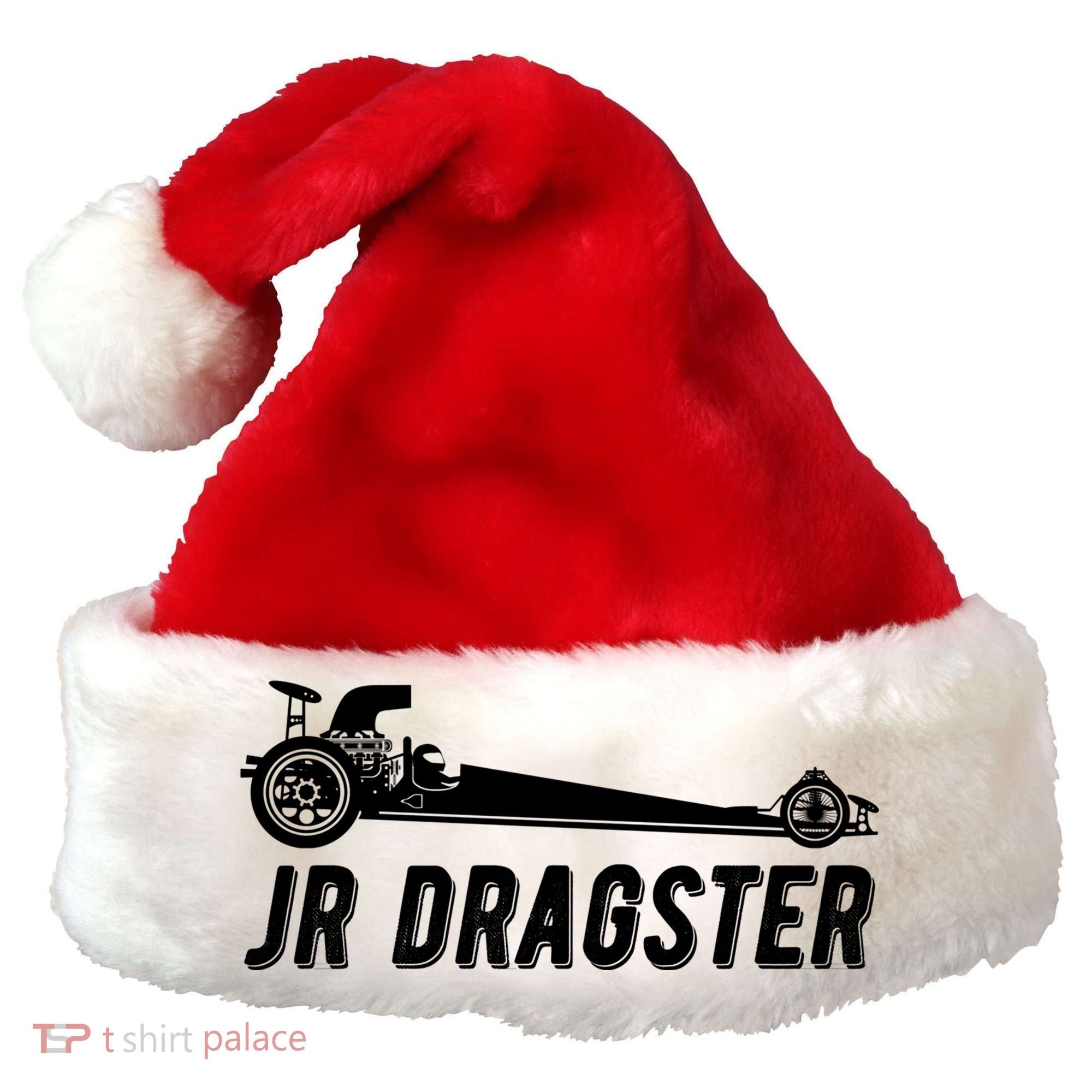 Jr Dragster Racing Car Driving Racer Drag Racing Gift Santa Hat