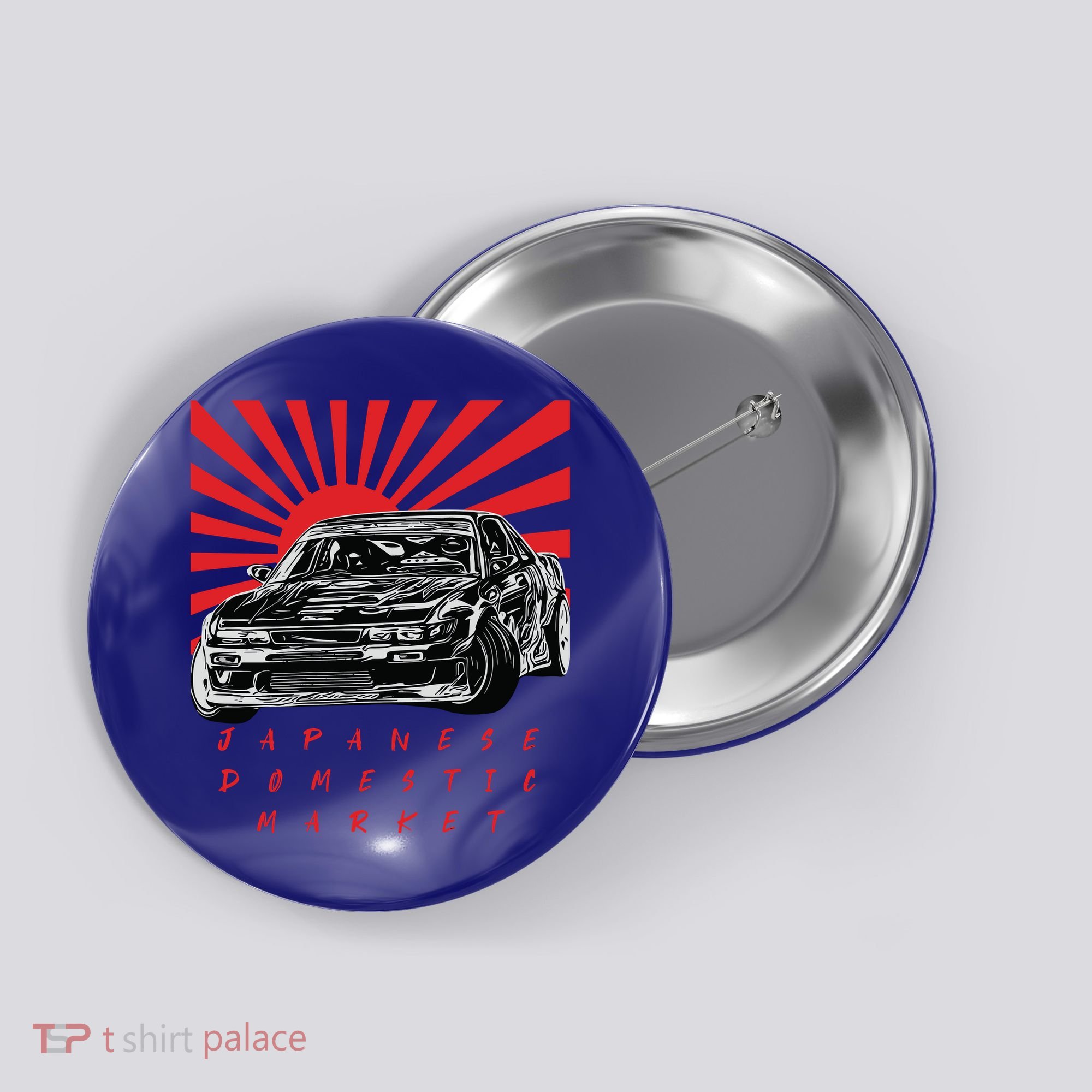 JDM Drift Sunburst Gift Button