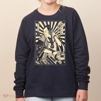 Japanese DJ Samurai Warrior Bushido Code Swordsmen Anime Manga Women's Sweatshirt thumb 0