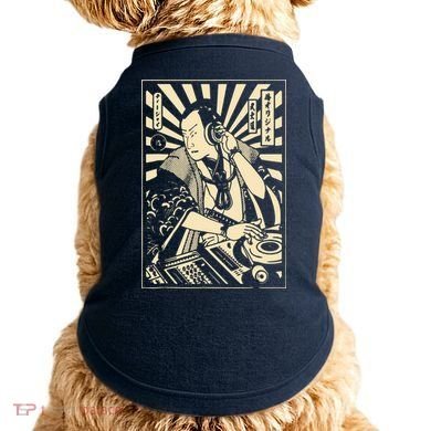 Japanese DJ Samurai Warrior Bushido Code Swordsmen Anime Manga Doggie Tank