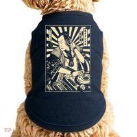 Japanese DJ Samurai Warrior Bushido Code Swordsmen Anime Manga Doggie Tank thumb 0