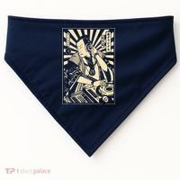 Japanese DJ Samurai Warrior Bushido Code Swordsmen Anime Manga USA-Made Doggie Bandana thumb 0