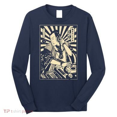 Japanese DJ Samurai Warrior Bushido Code Swordsmen Anime Manga Long Sleeve Shirt