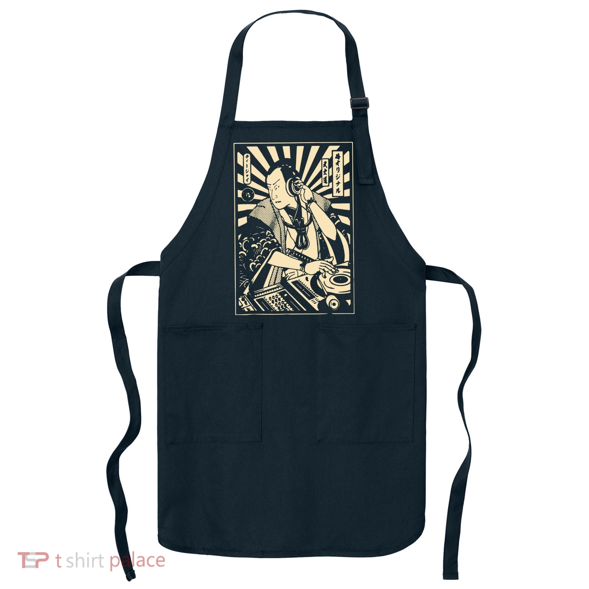 Japanese DJ Samurai Warrior Bushido Code Swordsmen Anime Manga Apron