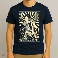 Japanese DJ Samurai Warrior Bushido Code Swordsmen Anime Manga T-Shirt thumb 3