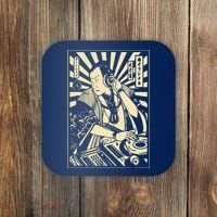 Japanese DJ Samurai Warrior Bushido Code Swordsmen Anime Manga Coaster thumb 0