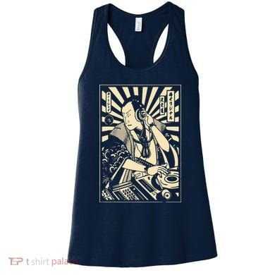Japanese DJ Samurai Warrior Bushido Code Swordsmen Anime Manga Women's Tank Top