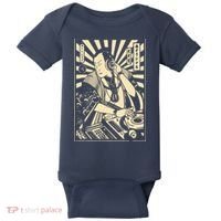 Japanese DJ Samurai Warrior Bushido Code Swordsmen Anime Manga Baby Bodysuit thumb 0