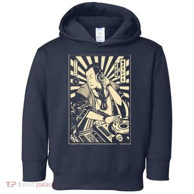 Japanese DJ Samurai Warrior Bushido Code Swordsmen Anime Manga Toddler Hoodie