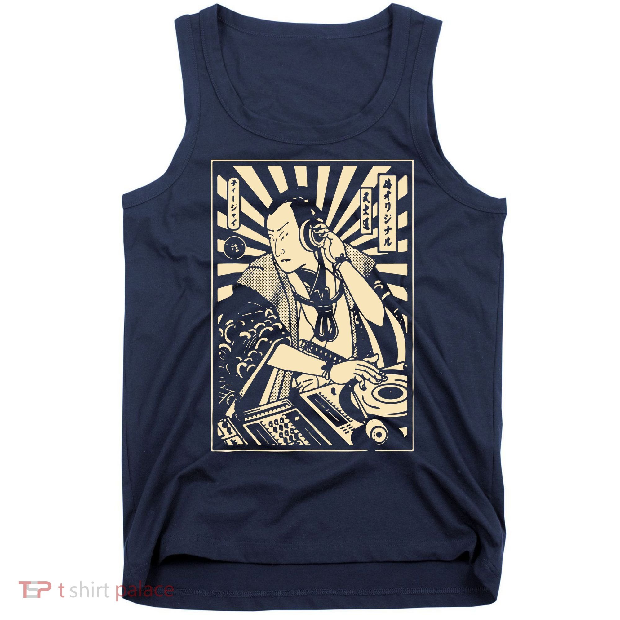Japanese DJ Samurai Warrior Bushido Code Swordsmen Anime Manga Tank Top