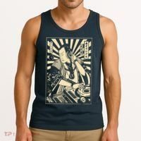 Japanese DJ Samurai Warrior Bushido Code Swordsmen Anime Manga Tank Top thumb 3