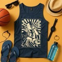 Japanese DJ Samurai Warrior Bushido Code Swordsmen Anime Manga Tank Top thumb 4