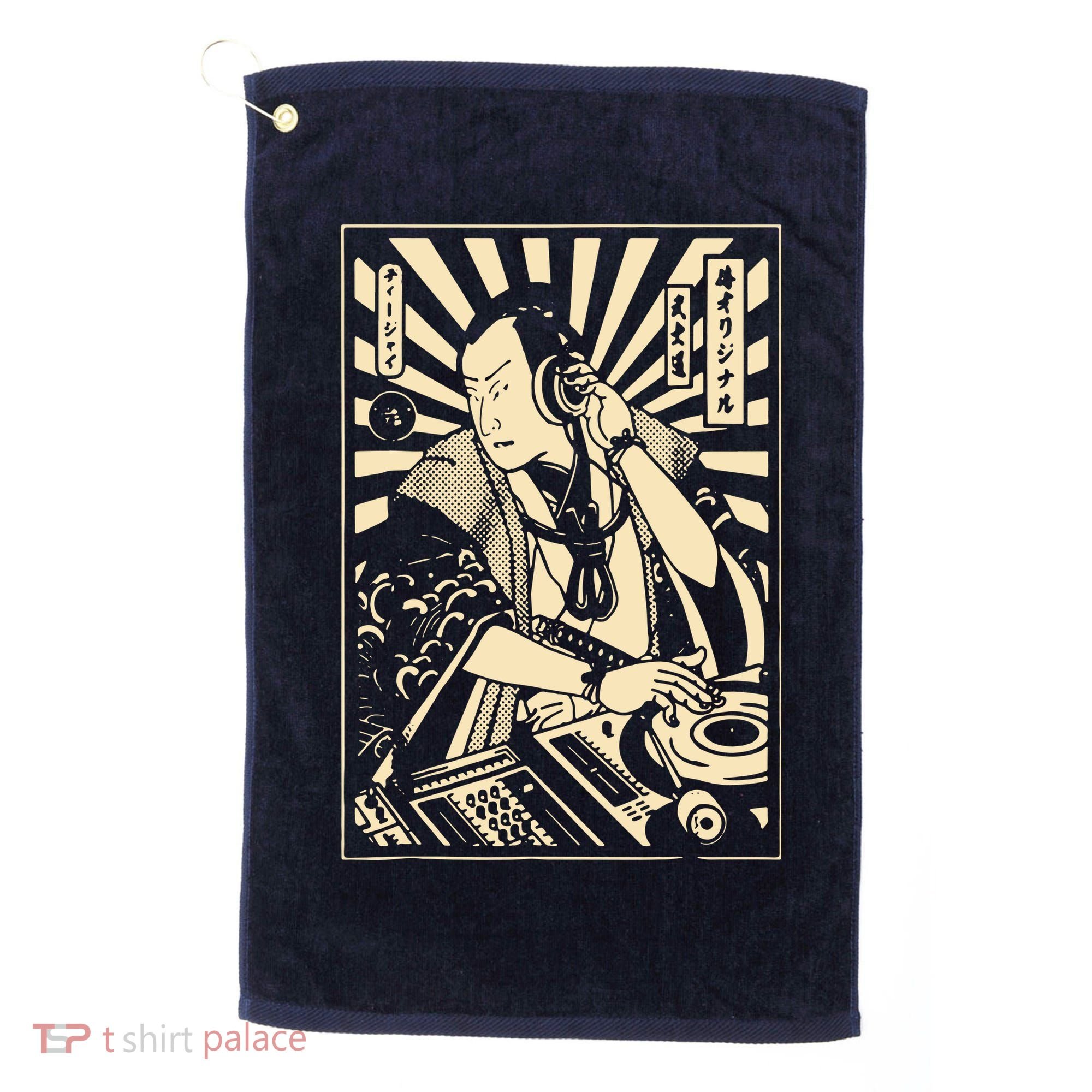 Japanese DJ Samurai Warrior Bushido Code Swordsmen Anime Manga Golf Towel