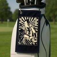 Japanese DJ Samurai Warrior Bushido Code Swordsmen Anime Manga Golf Towel thumb 2