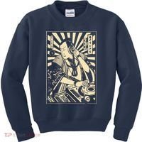 Japanese DJ Samurai Warrior Bushido Code Swordsmen Anime Manga Kids Sweatshirt thumb 0