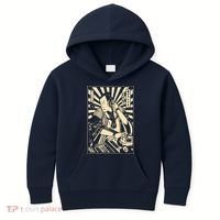 Japanese DJ Samurai Warrior Bushido Code Swordsmen Anime Manga Kids Hoodie thumb 0