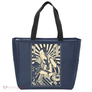 Japanese DJ Samurai Warrior Bushido Code Swordsmen Anime Manga Tote Bag