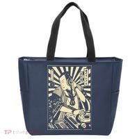 Japanese DJ Samurai Warrior Bushido Code Swordsmen Anime Manga Tote Bag thumb 0